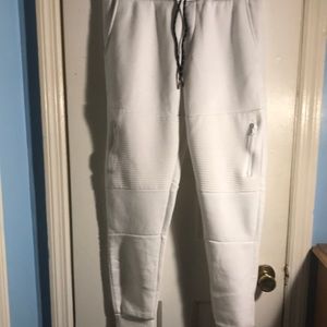 Ring of fire white joggers size:medium